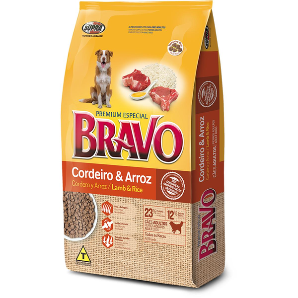 Ração Bravo 1kg - Cordeiro e Arroz