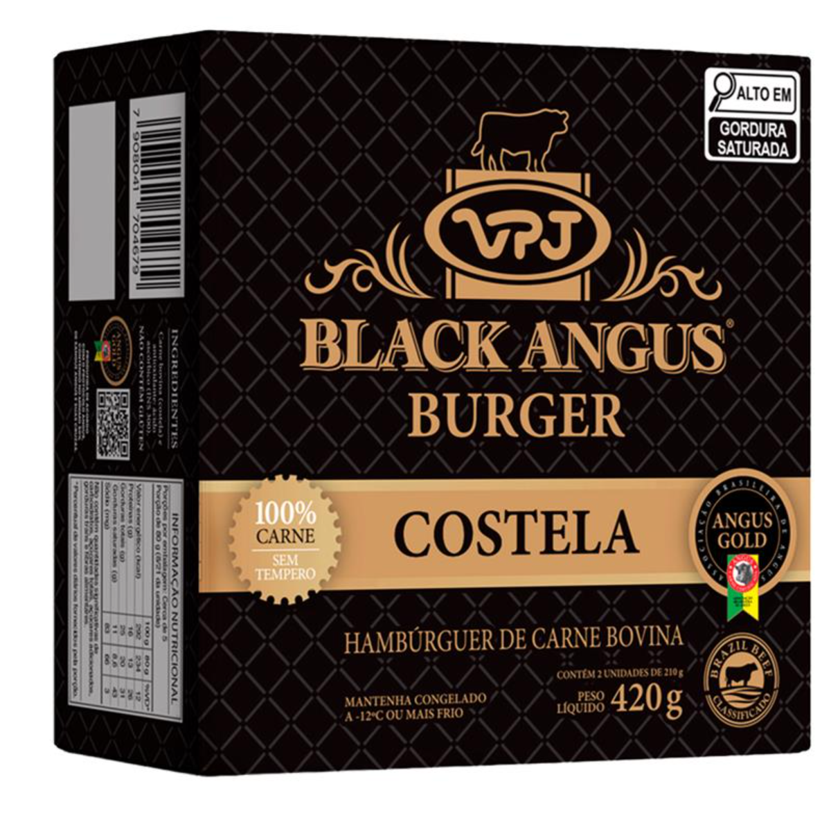 Steakburguer De Costela Vpj Angus 420g