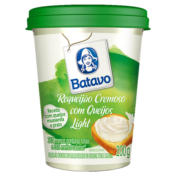 Requeijão Batavo Light Copo 200g