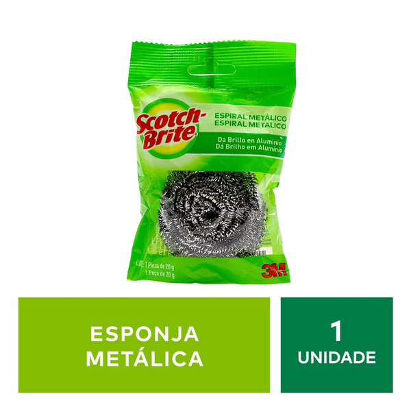 Esponja Scotch Brite Espiral Metalica Un