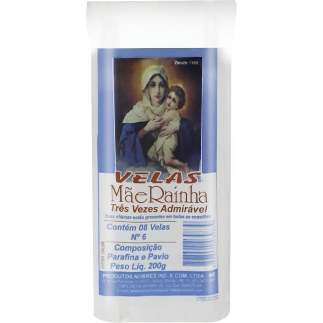 Vela Mãe Rainha Nº 6 8 un