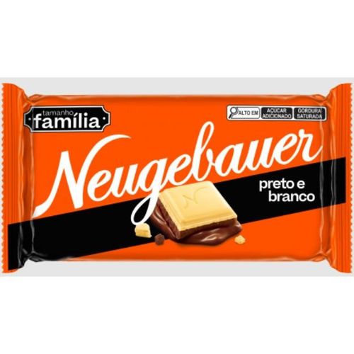 Chocolate Neugebauer Preto E Branco Tamanho Família 130g