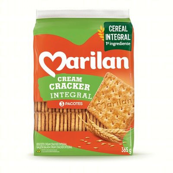Biscoito Marilan 365g - Cream Cracker - Integral