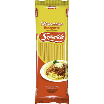 Macarrão Comum Supradely Espaguete 400g