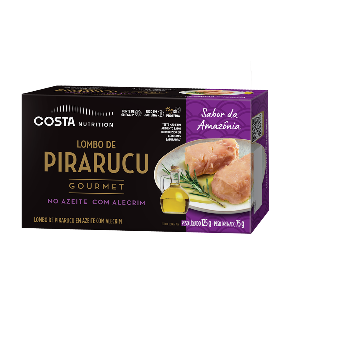 Lombo De Piracuru No Azeite Com Alecrim Gourmet Costa Nutrition 125g