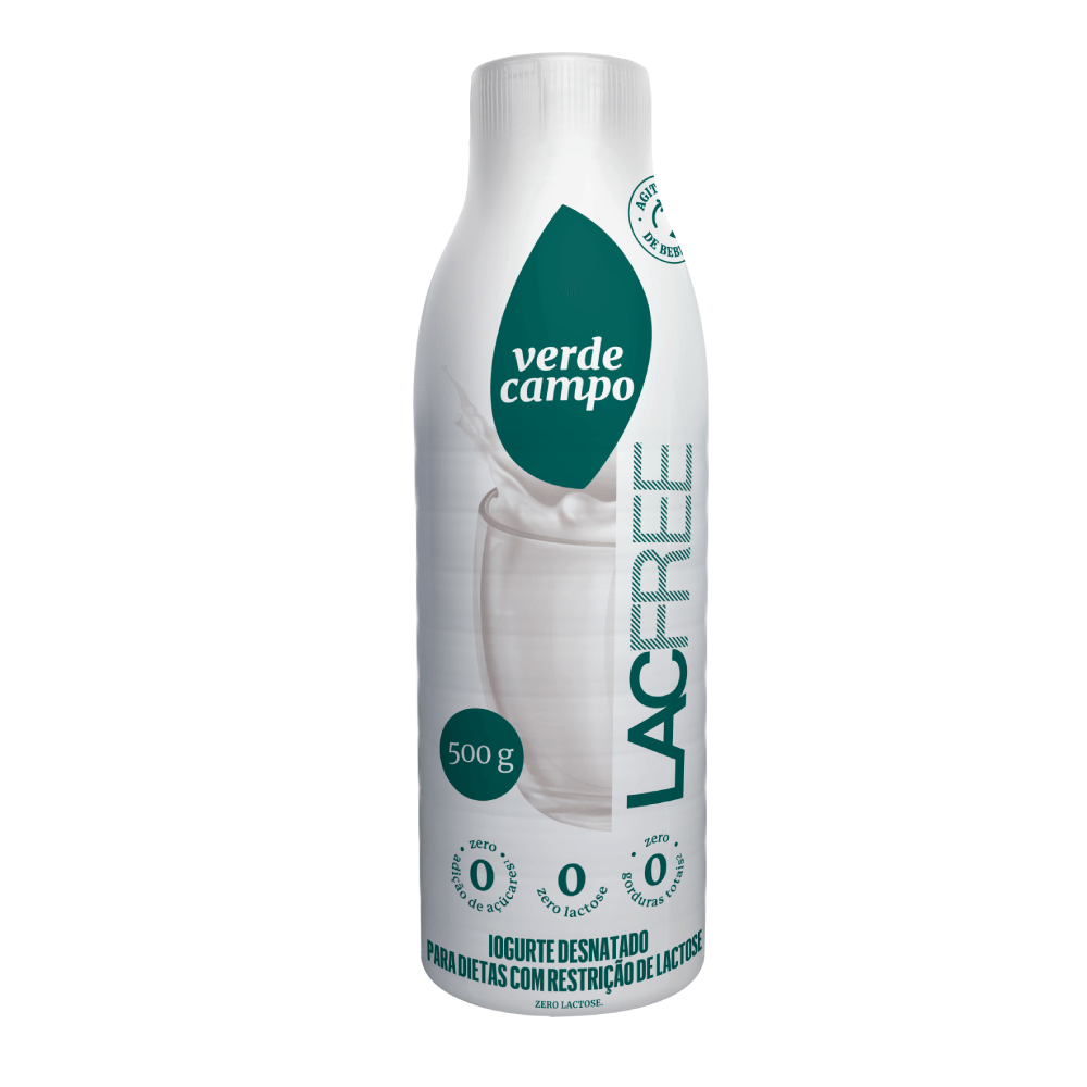 Iogurte Lacfree Verde Campo Natural Desnatado 500g