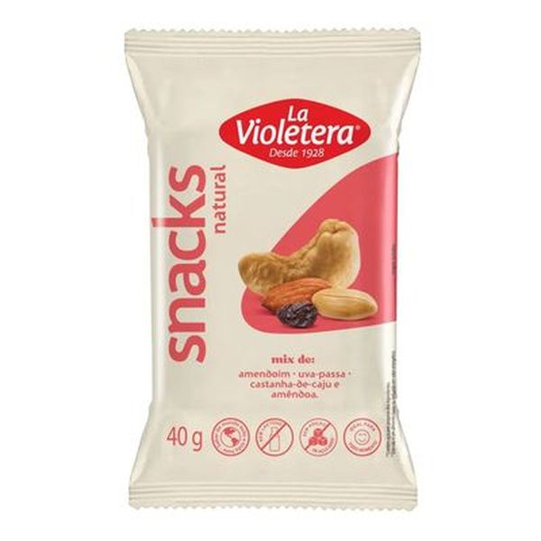 SNACKS NATURAL LA VIOLETERA 40G