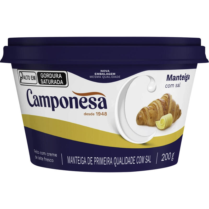 Manteiga Camponesa Com sal 200g