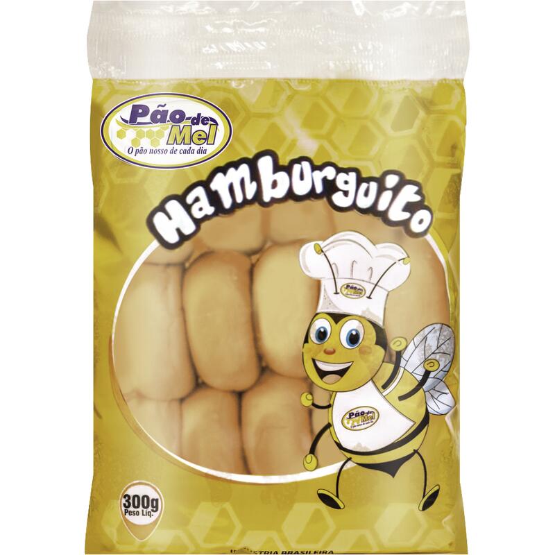 Pão Hamburguito Pão de Mel 300g