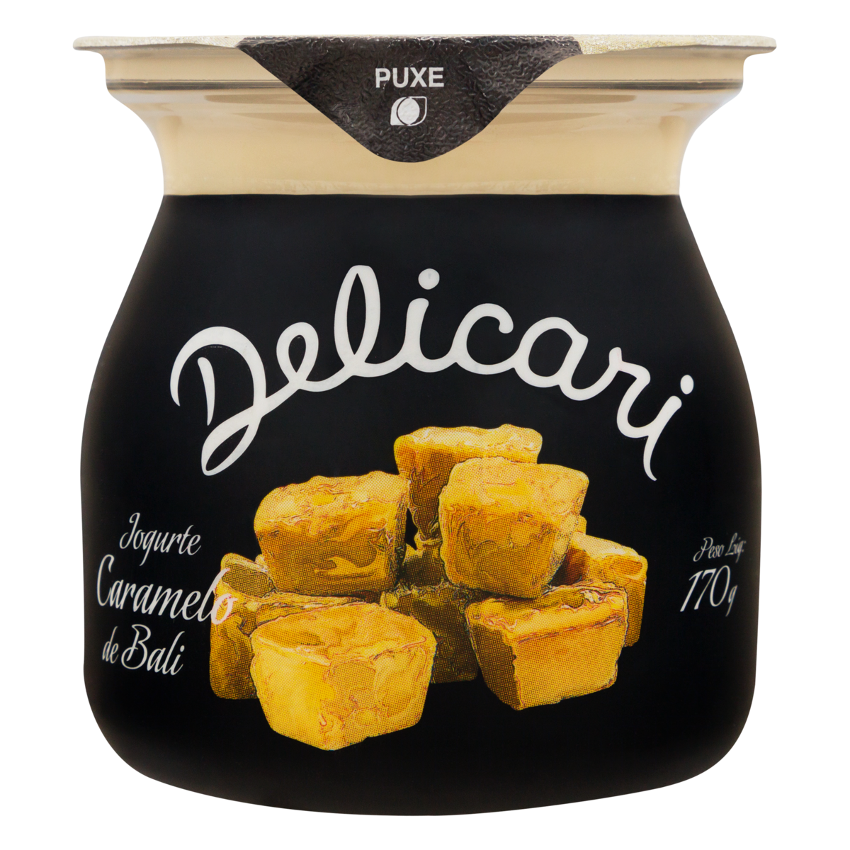 Iogurte Integral Caramelo de Bali Delicari Copo 170g