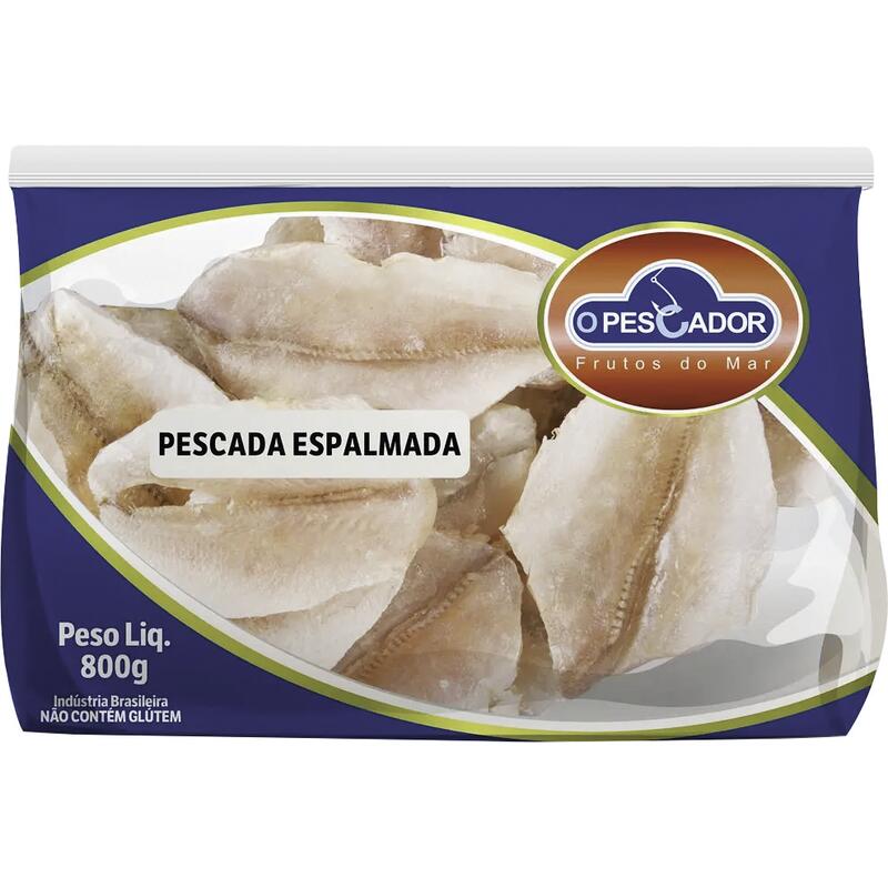 Peixe Pescada Espalmada Pescador Congelado 800g