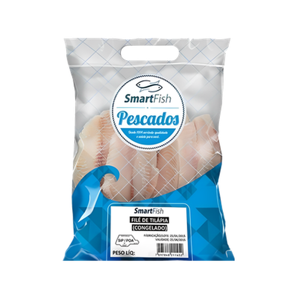 Filé de Tilápia Smartfish 800g - Congelado - IQF