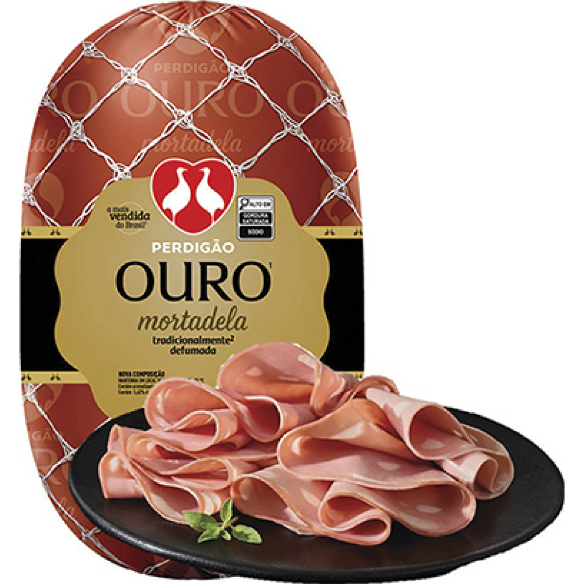 Mortadela Bologna Ouro Perdigão Fatiada 200g