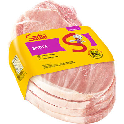 Bisteca Suína Sadia Cong Preço por quilo no pacote