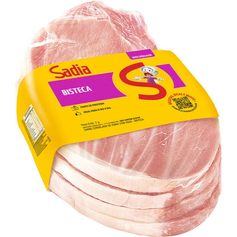 Bisteca Suína Sadia Cong Preço por quilo no pacote
