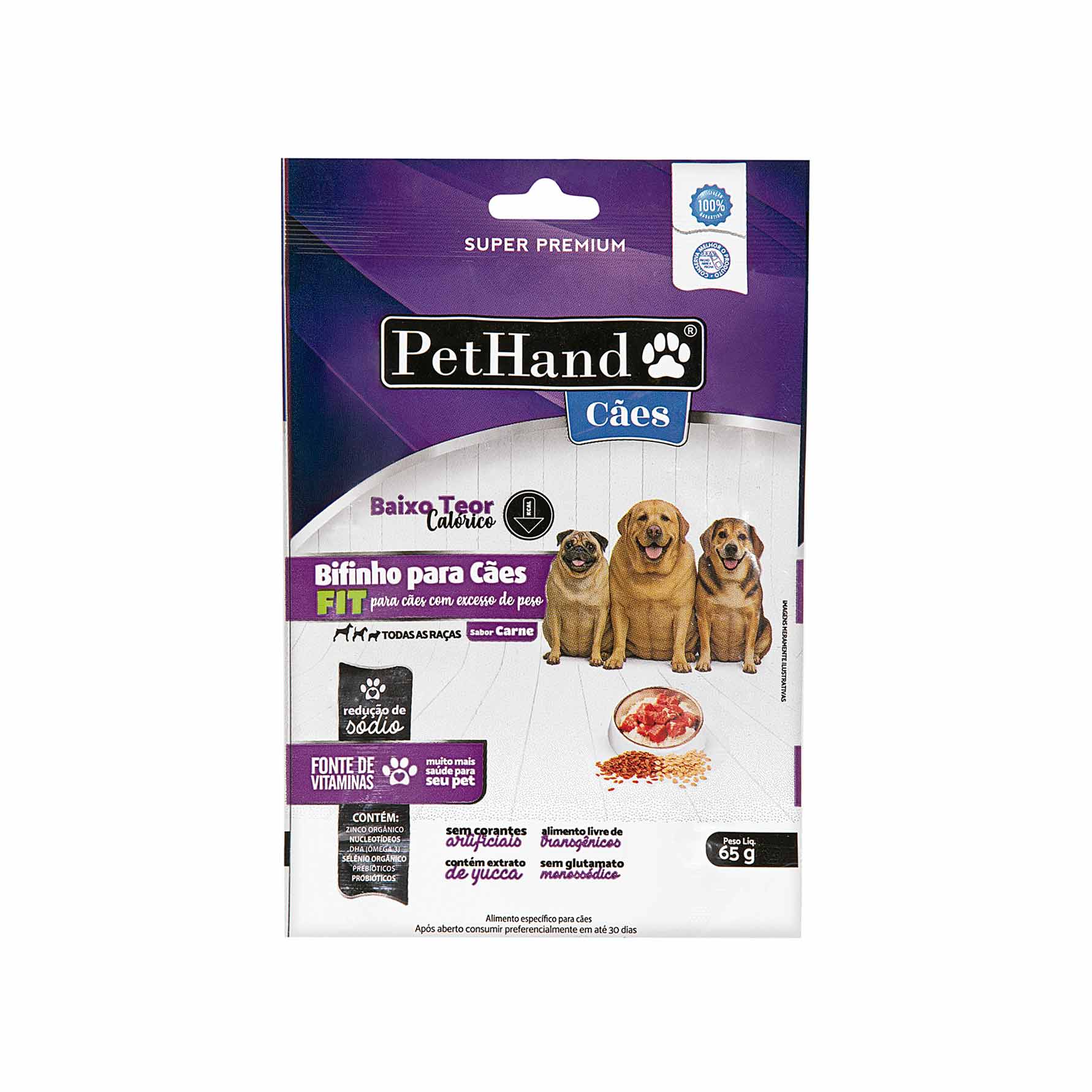 Bifinho para Cães Super Premium Carne PetHand 65g