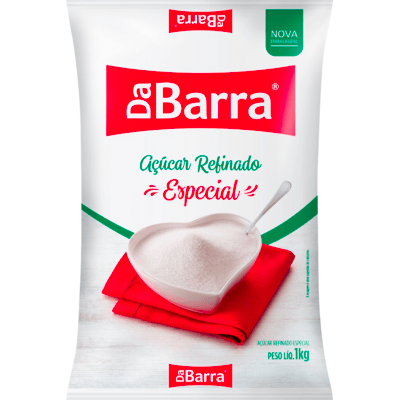 Açúcar Refinado Da Barra Pacote 1kg