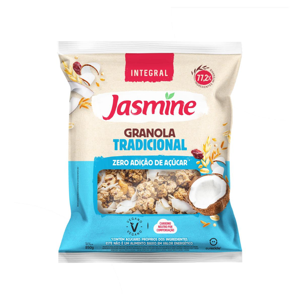 Granola Tradicional Jasmine Zero Açúcar 850g