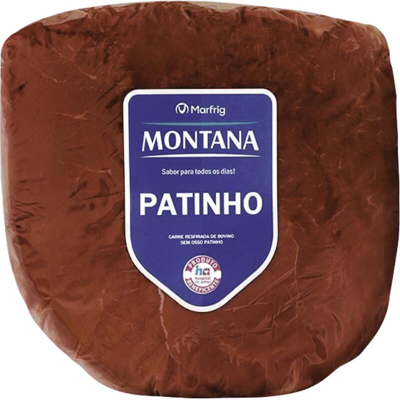 Carne Bovina Patinho Montana Resf Preço por quilo na peça