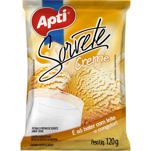 Pó Para Sorvete Apti De Creme 120g