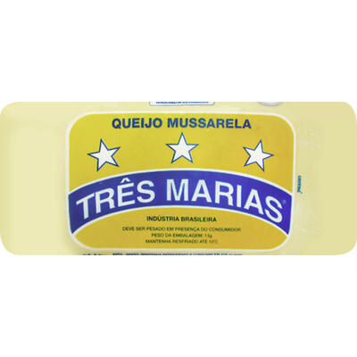 Queijo Mussarela Três Marias Preço por quilo na peça