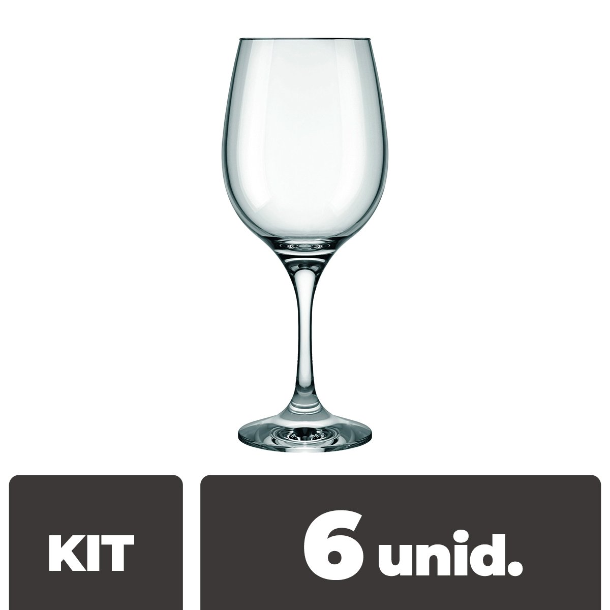Kit com 6 Taças Barone Degustação 600 ml