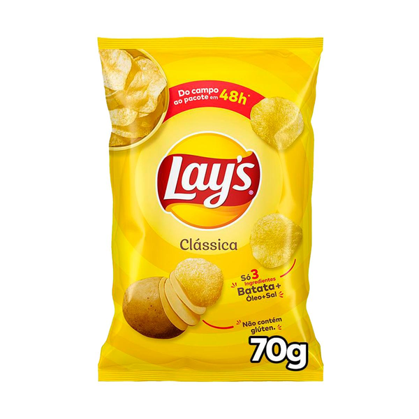 Batata Lays 70g - Clássica