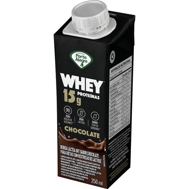 Bebida Láctea Whey Porto Alegre Chocolate Zero Lactose 250ml