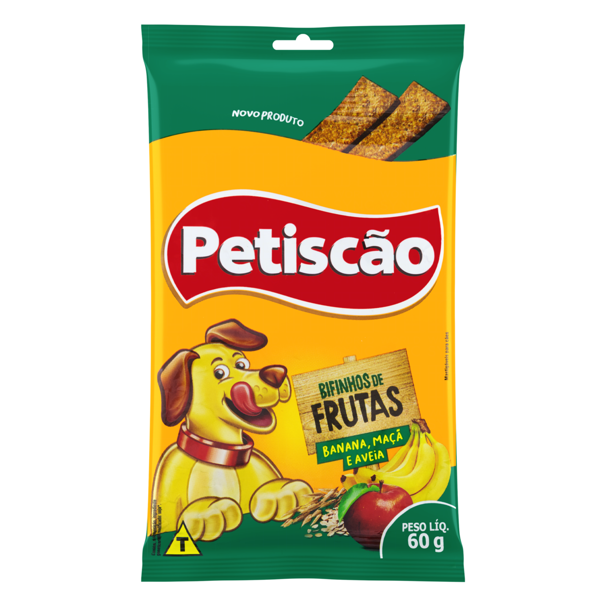 Bifinho Tablete para Cães Frutas Petiscão Pacote 60g