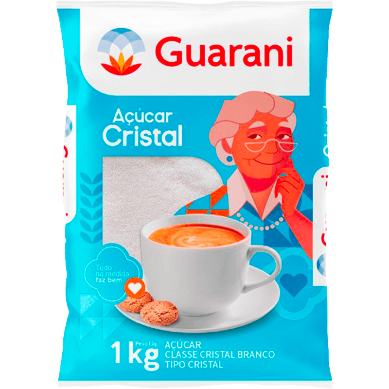 Açúcar Cristal GUARANI Pacote 1kg