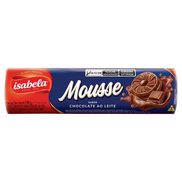 Biscoito ISABELA Mousse Chocolate ao Leite 130g