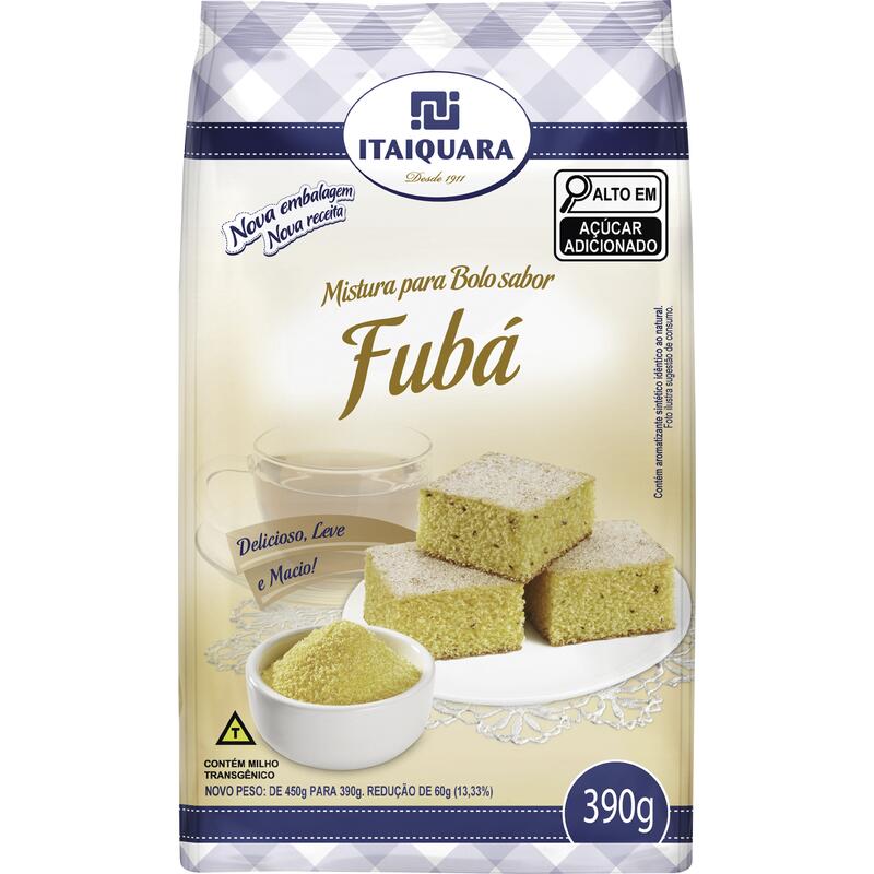 Mistura para Bolo Itaiquara Fubá 390g