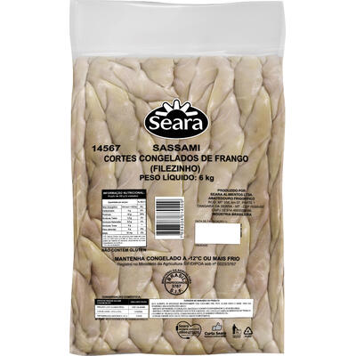 Filezinho de Frango Sassami Seara Congelado 6kg
