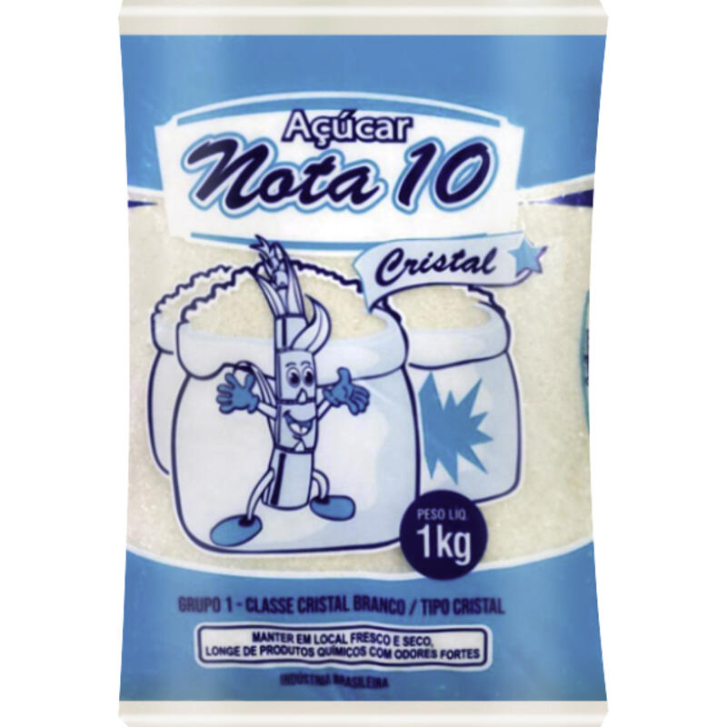 Açúcar Cristal Nota 10 1kg