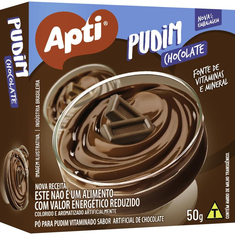 Pó para Pudim Apti Chocolate 50g