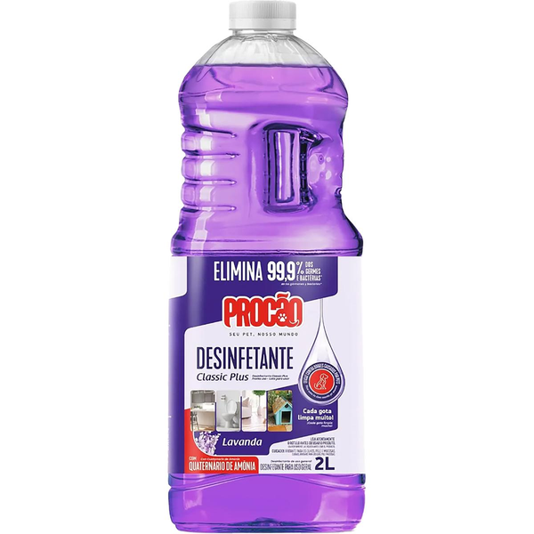 Desinfetante Classic Plus Procão 2 Litros - Lavanda