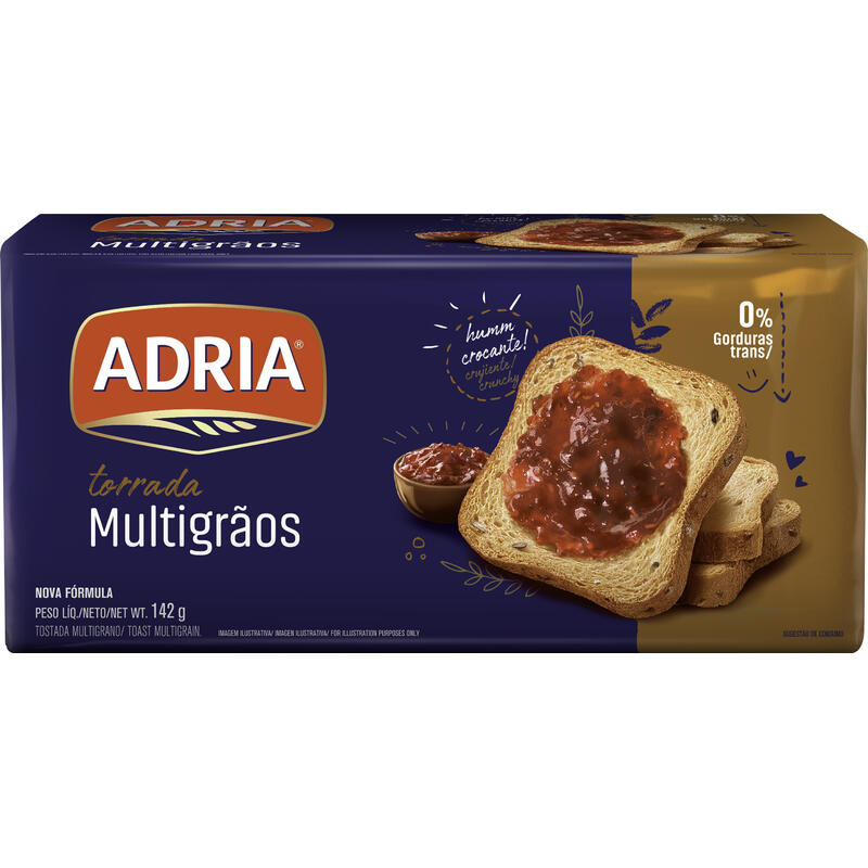 Torrada Multigrãos Adria 142g