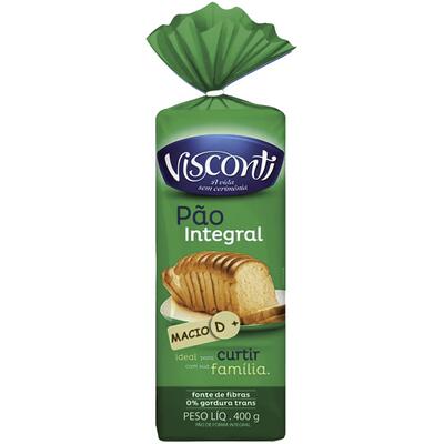 Pão de Forma Visconti Integral 400g