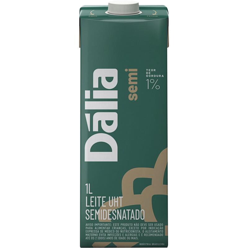 Leite Longa Vida Semi Desnatado DÁLIA 1 Litro