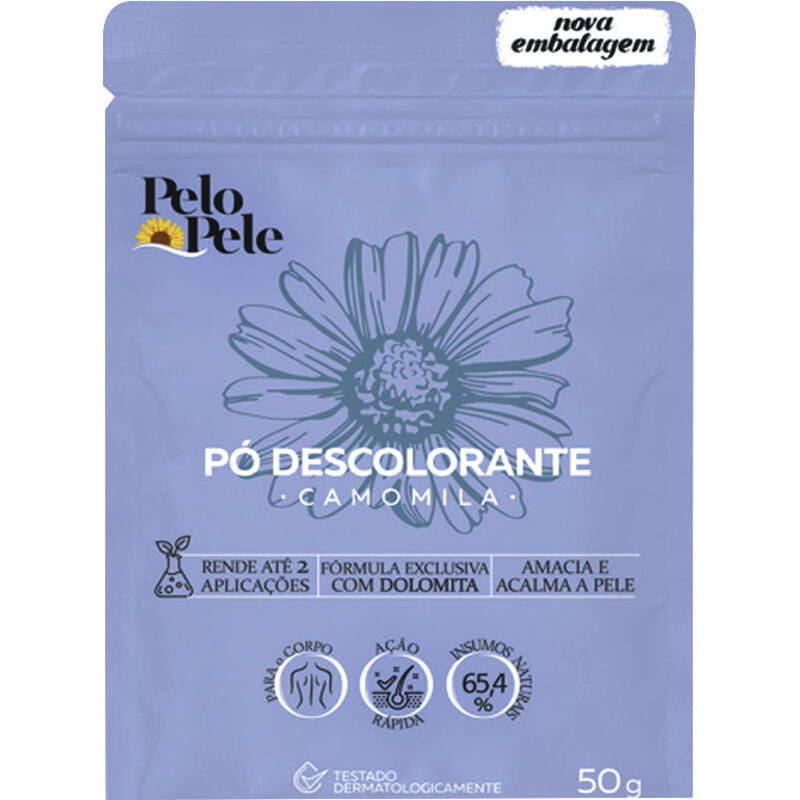 Pó Descolorante Corporal Pelo e Pele Camomila 50g