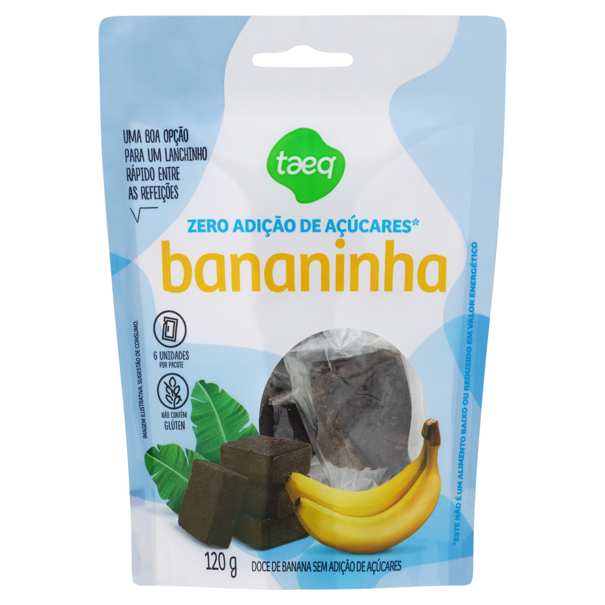Bananinha Taeq Pacote 120g 6 Unidades