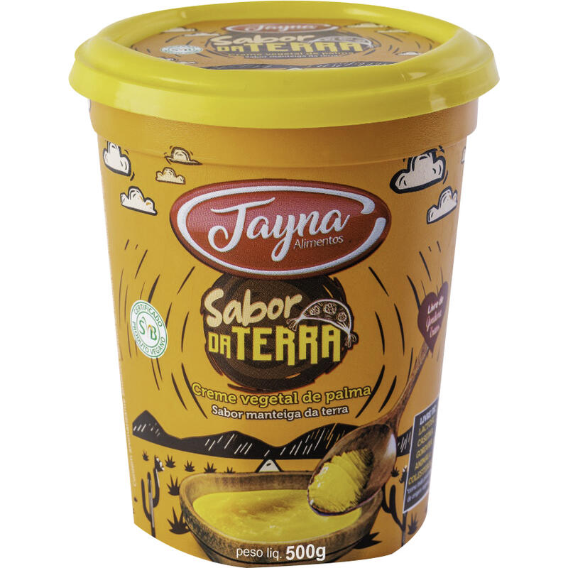 Creme Vegetal de Palma Jayna Sabor Manteiga da Terra 500g