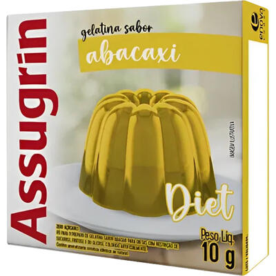 Gelatina Assugrin Diet Abacaxi 10g
