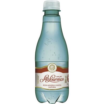 Água Mineral São Lourenço com Gás 300ml