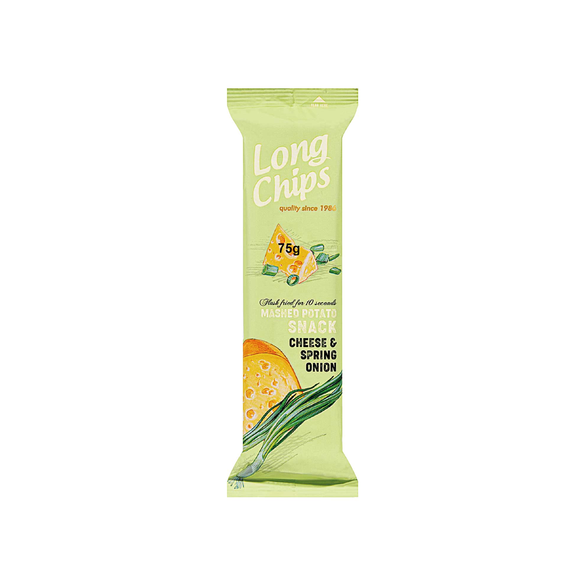 Snack de Batata Long Chips Queijo e Cebolinha 75g
