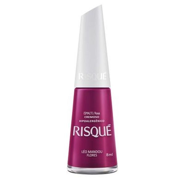 Esmalte Risqué Cremoso Léo Mandou Flores 8ml