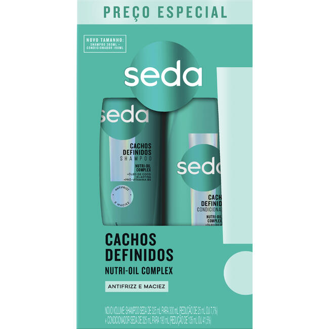 Kit Seda Cachos Definidos Shampoo + Condicionador 325ml