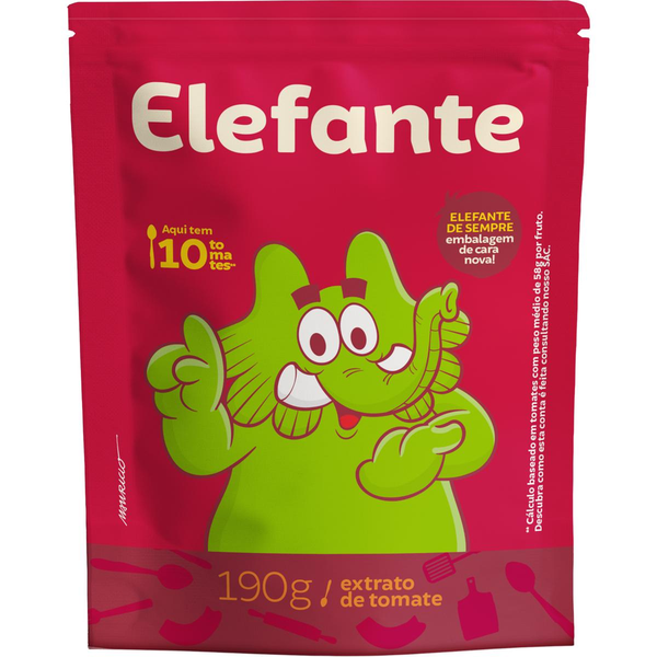Extrato de Tomate Elefante 190g - Sachê