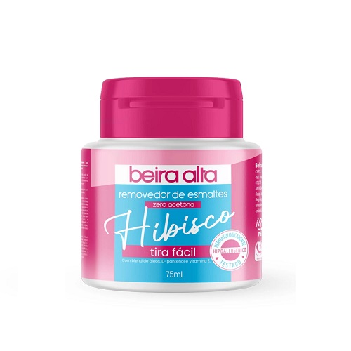 Removedor Esmalte Beira Alta Tira Faciil Hibisco 75ml