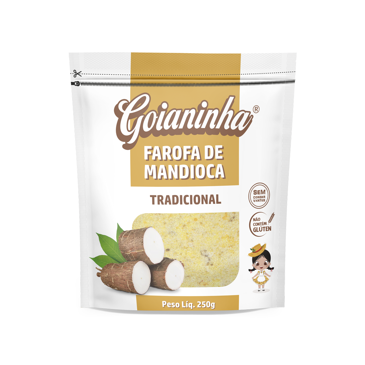 Farofa De Mandioca Tradicional Goianinha 250g